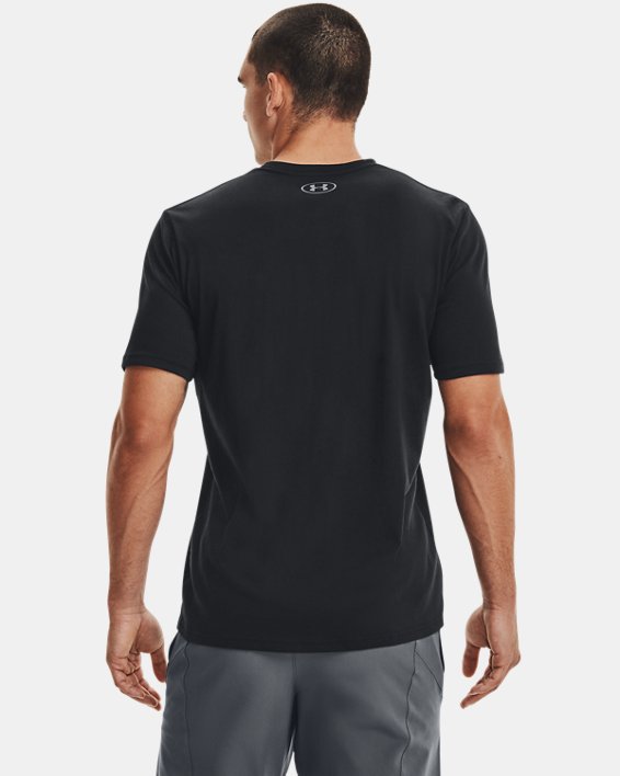 Men's UA Team Issue Wordmark Short Sleeve, Black, pdpMainDesktop image number 2
